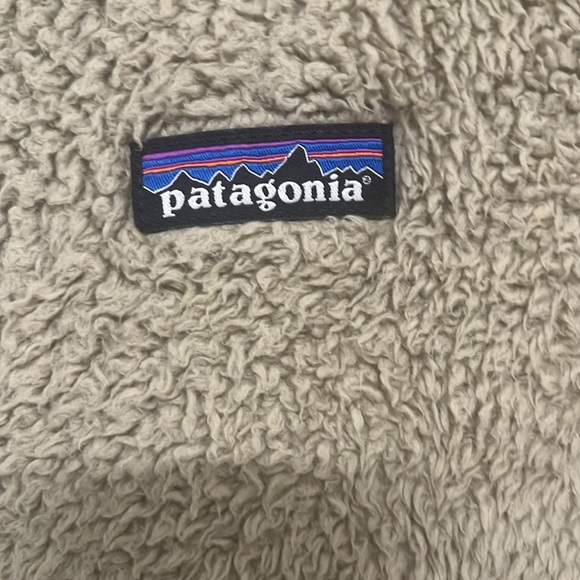 Patagonia Los Gatos Teddy Sherpa Fuzzy Jacket Full Zip Tan Beige Size Small - Picture 6 of 11